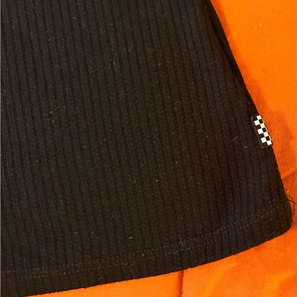 Vans Black Knit Skater Dress Beautiful Seaming detail & Fully Functional Buttons - Picture 4 of 6